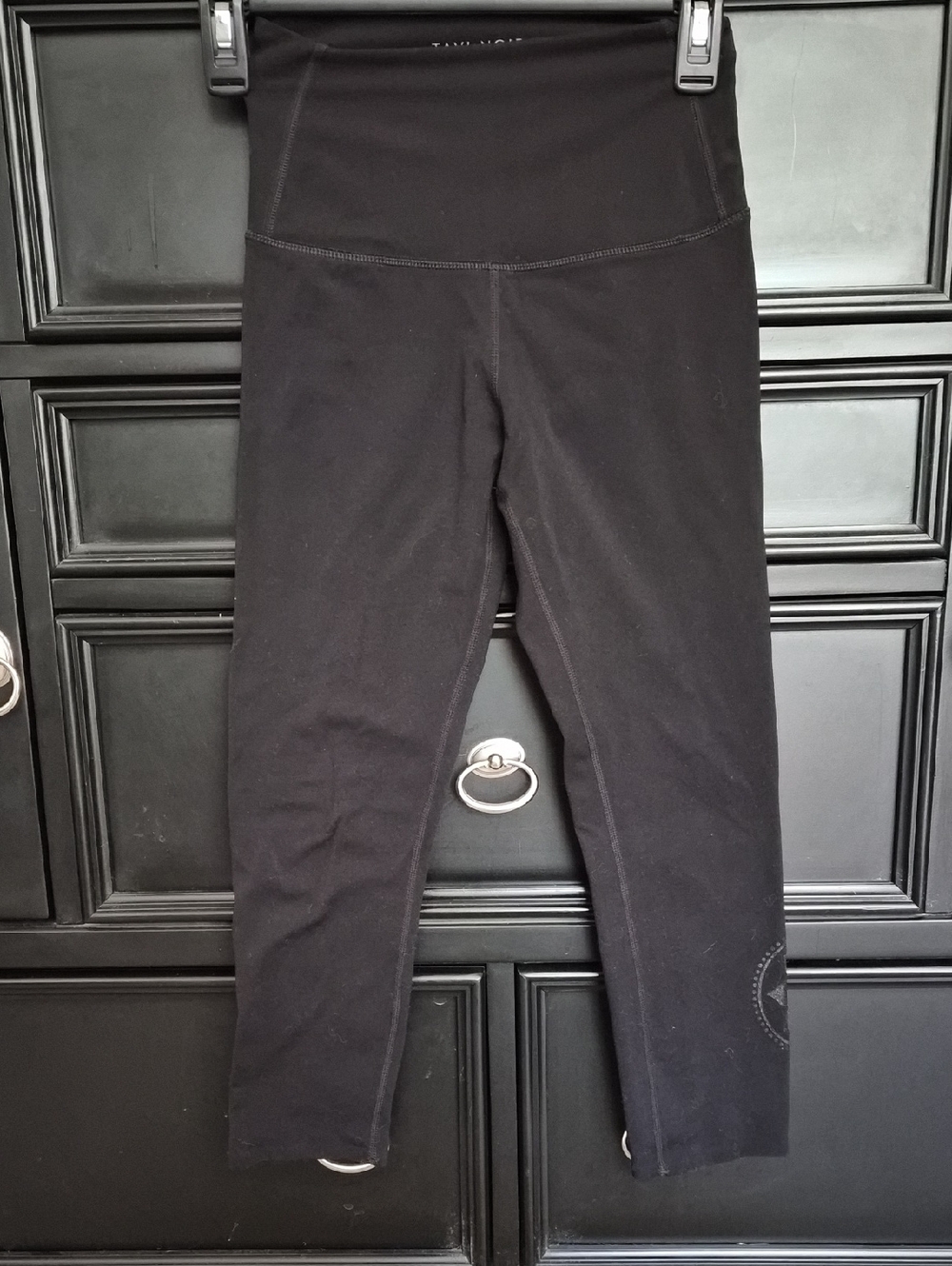 High-Rise Black Cropped Club Pilates Active Leggings